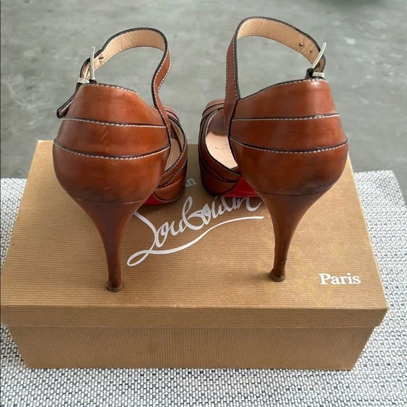 Christian Louboutin City 120 calf Marron - Picture 5 of 5